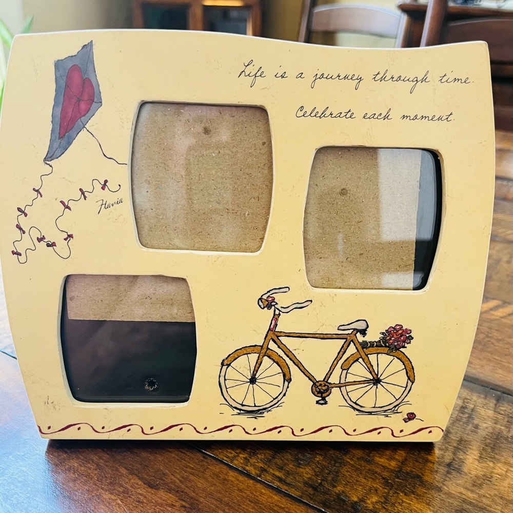 Flavia Photo Frame with Bicycle and Kite